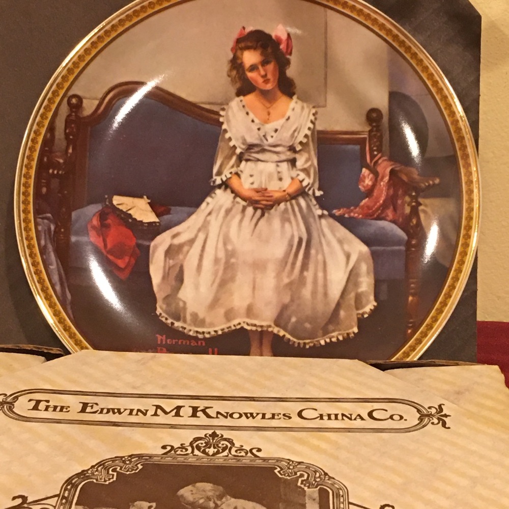 🎁Vintage Norman Rockwell plate❤️